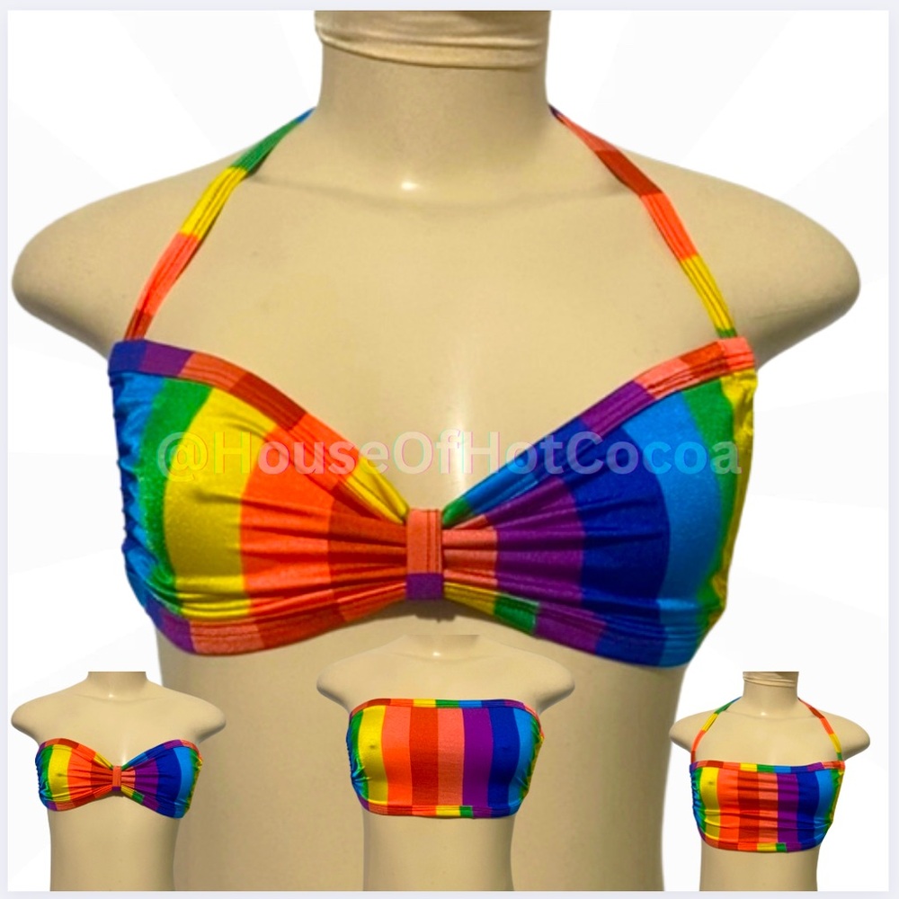 Pride Tube Top/ HANDMADE - convertible